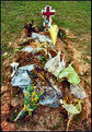 Picture Title -   The new Grave of a young LATINO lad : 2003