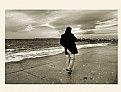 Picture Title - alone man on the beach...