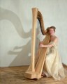 Picture Title - harpist in gold