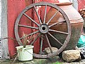 Picture Title - Roue de chariot de cheval.. 