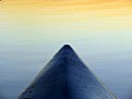 Picture Title - tip of my kayak, sunset