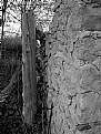 Picture Title - Barn foundation and post