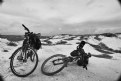 Picture Title - Two Bikes in the Chalky Hills of Tarkhankut