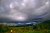 Sunset and storm over Guadarrama, Spain.