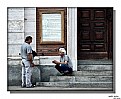 Picture Title - On the steps of the church 