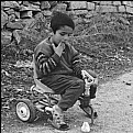 Picture Title - his falling bread, his cycle,his shoes