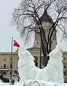 Picture Title - Howling Wolves at the Legislature