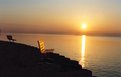 Picture Title - The Glow of the Sun on an Open Bench