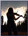 Picture Title - Barbara  Sunset Violinist