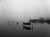 Lake at misty morning.