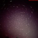 Picture Title - Polar Star Trails with Plane and Satellite