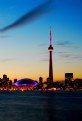 Picture Title - CN Tower and Rogers Center at night