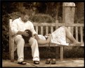 Picture Title - Park Bench Affection