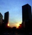 Picture Title - Sunset and buildings