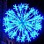 Electric Blue Snowflake
