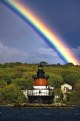 Picture Title - Rainbow Over Plum Beach Lighthouse