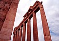 Picture Title - Columns & Cloudy Sky
