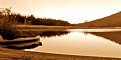 Picture Title - Boat on the Lake... in sepia