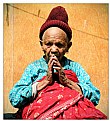 Picture Title - grandma in a red cap