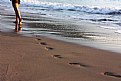 Picture Title - footprints in the sand