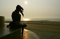 Picture Title - Statue by sunset