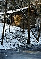 Picture Title - Hut next to the frozen creek