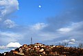 Picture Title - Moon over the city