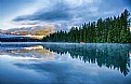 Mist and moods of Lake Beauvert