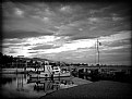 Picture Title - the little harbor in b/w...