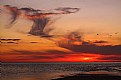 Picture Title - Sunset with unique clouds