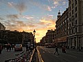 Ocaso en Plaza catalunya