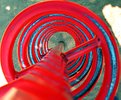 Picture Title - Red and Steel Spiral