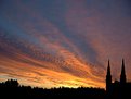 Picture Title - Church at sunset