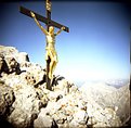 Picture Title - Holga on Hocheck (2.651 m), the first peak of the famous Watzmann in Berchtesgaden, Germany