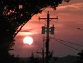 Picture Title - urban sunset with moon