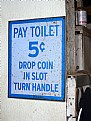 Picture Title - Pay Toilet sign