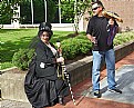 Picture Title - The lady and her man-in-waiting..Charleston WV funeral parade