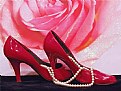 Picture Title - Shoes,, Rose & Pearls