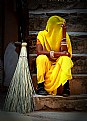 Picture Title - Lady in Yellow (Shy Lady)