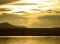 Picture Title - Alone Boat at Sunset