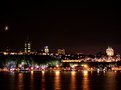 Picture Title - Quebec city from Levis with the setting moon.