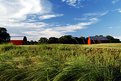 Picture Title - Red barns in the sunset