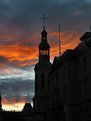 Picture Title - Great sunset in old part of Quebec city.