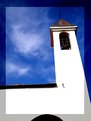 Picture Title - a little white church with a great blue sky