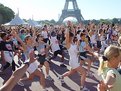 Picture Title - Stretching before the race, La Trocadéro, Paris