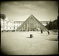 Picture Title - Holga goes Paris in order to see the Louvre glass pyramide