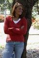 Picture Title - Model leaning against tree