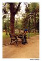 Picture Title - a man who think in the park