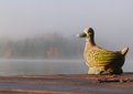 Picture Title - Clay duck on Dock