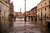 Piazza navona in Rome in the rain